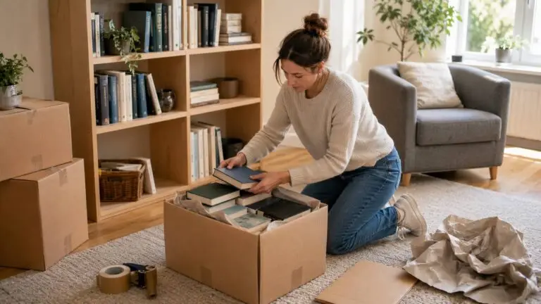 Boeken inpakken verhuizing in stevige verhuisdozen