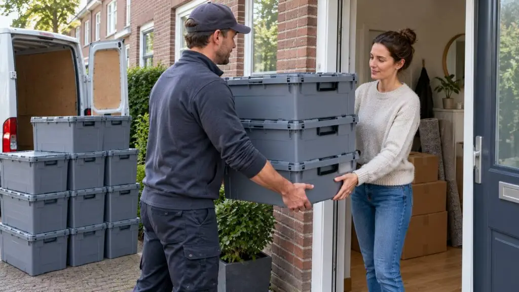 Verhuisdozen huren en laten bezorgen voor de verhuizing