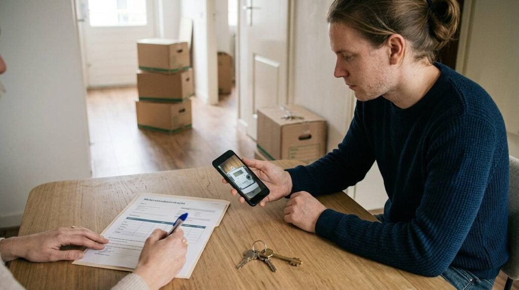 Meterstanden doorgeven verhuizen met vastgelegde standen bij de sleuteloverdracht