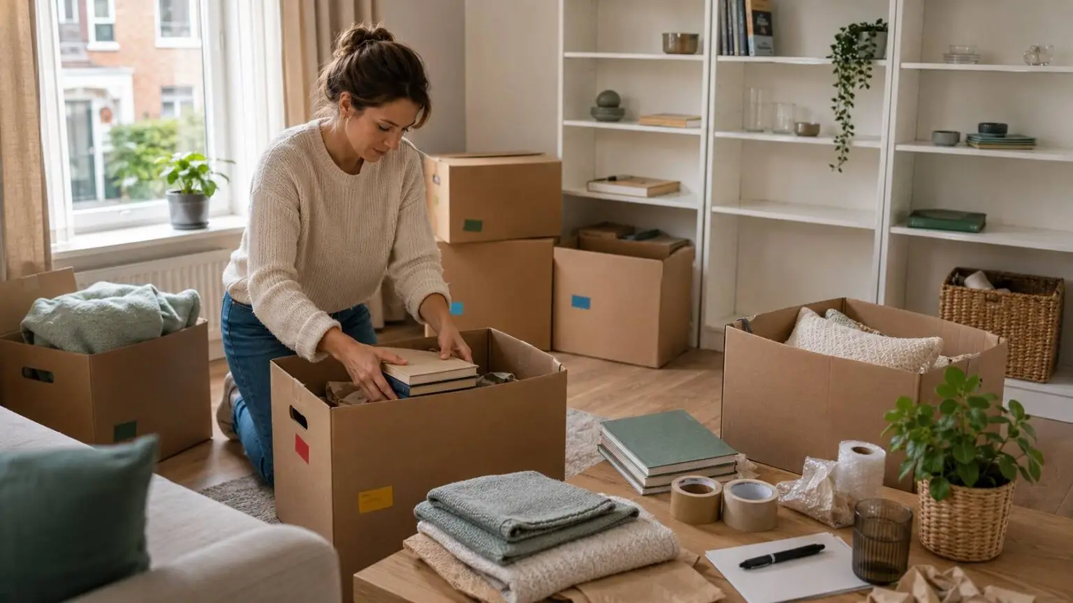 Inpakken verhuizing met verhuisdozen en praktische inpakmaterialen