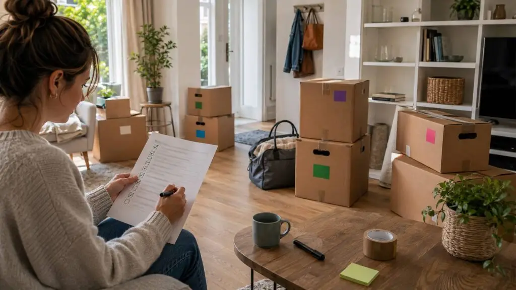 Verhuizen checklist met voorbereidingen voor de laatste weken voor de verhuizing