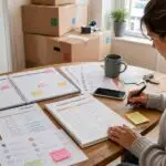 Verhuizen checklist voor het plannen van taken voor de verhuisdag